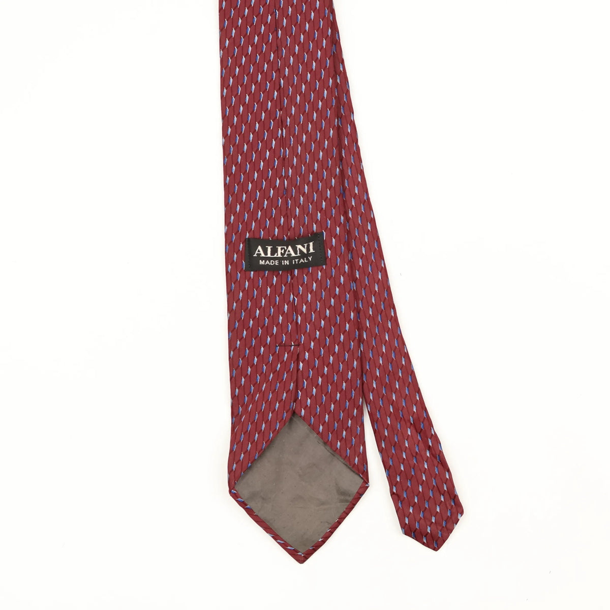 Back Back Detail of Vintage 1990's Geometric Patterned Tie
