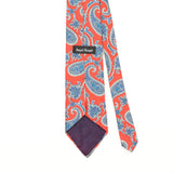 Back Detail of Vintage 1990's Paisley Patterned Tie