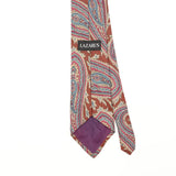 Back Back Detail of Vintage 1990's Paisley Patterned Tie