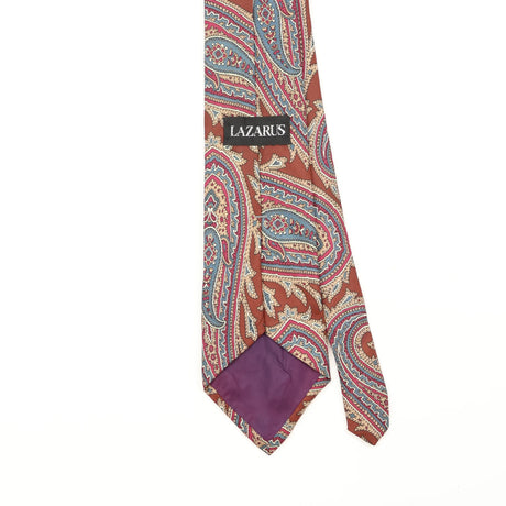 Back Back Detail of Vintage 1990's Paisley Patterned Tie