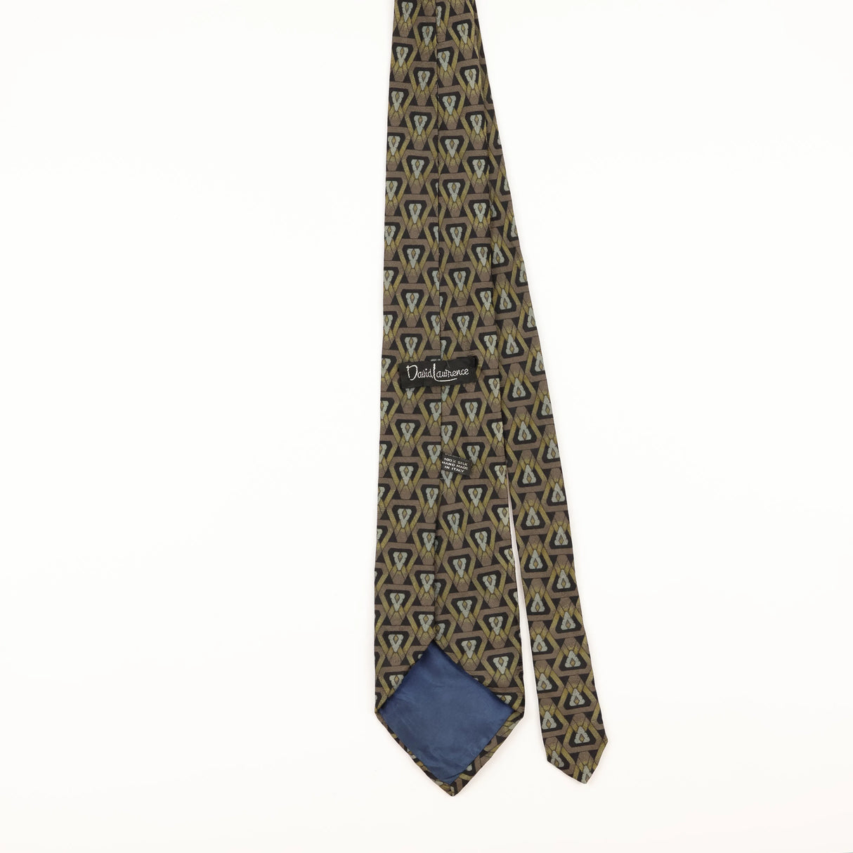 Back of Vintage 1990's Geometric Patterned Tie