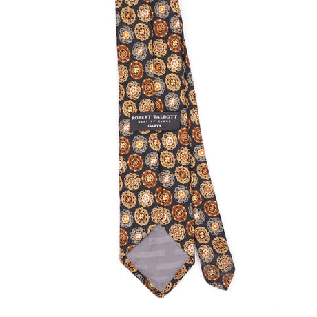 Back Back Detail of Vintage 1990's Robert Talbott Best Of Class Geometric Patterned Tie