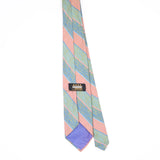 Back Back of Vintage 1980's Trevira Striped Patterned Tie