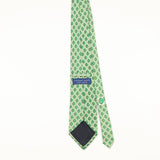 Back of Vintage 1990's Vineyard Vines Golf Geometric Patterned Tie