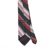 Back Back Detail of Vintage 1980's Striped Patterned Tie