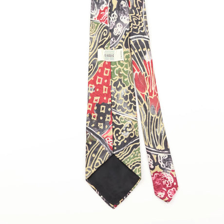 Back Detail of Vintage Abstract Patterned Tie