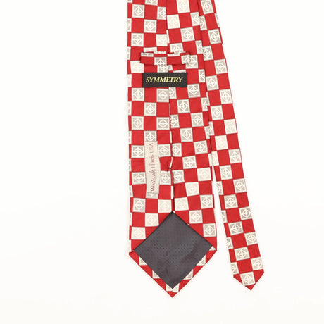 Back Detail of Vintage 1990's Geometric Patterned Tie