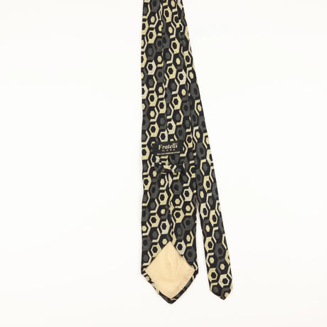 Back of Vintage 1990's Fratelli Geometric Patterned Tie