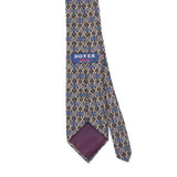 Back Back Detail of Vintage 1990's Ovals Geometric Patterned Tie