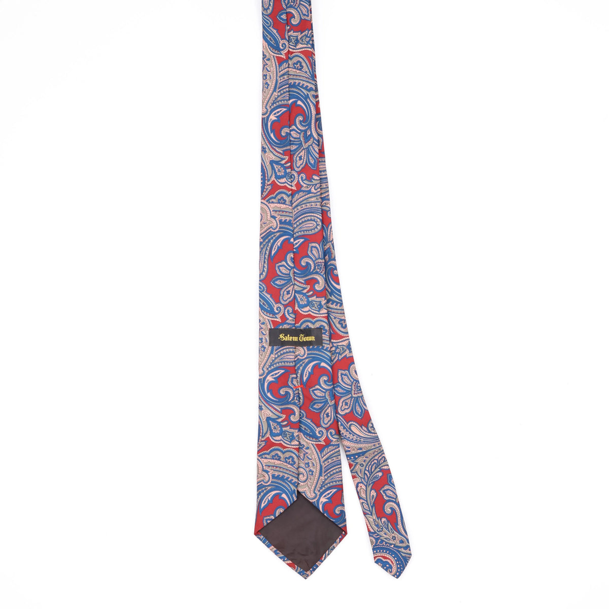 Back Back of Vintage 1990's Paisley Patterned Tie