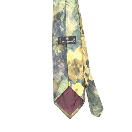 Back Back Detail of Vintage 1990's Paco Rabanne Abstract Patterned Tie