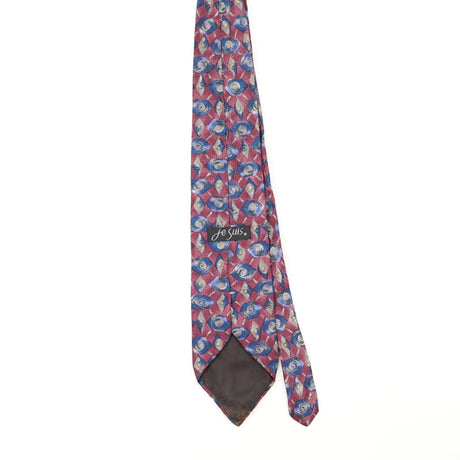 Back of Vintage 1990's Geometric Patterned Tie