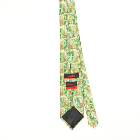 Back Back of Vintage Jerry Garcia Moon Mountain Abstract Patterned Tie
