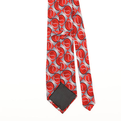 Back Detail of Vintage Geometric Patterned Tie