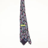 Back Back of Vintage 1990's Jerry Garcia Landscape Abstract Patterned Tie