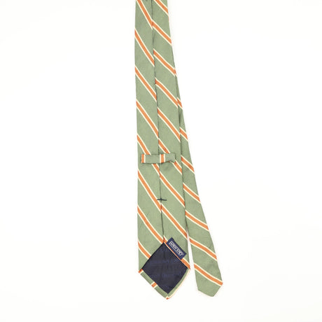 Back Back of Vintage 1990's Lands' End Striped Patterned Tie