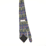 Back of Vintage 1990's Martin Wong Geometric Patterned Tie