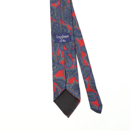 Back Back Detail of Vintage 1990's Paisley Patterned Tie