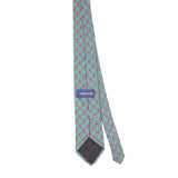 Back Back of Vintage 1990's Claybrooke Geometric Patterned Tie
