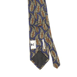 Back Back Detail of Vintage 1990's Mulberry Paisley Patterned Tie