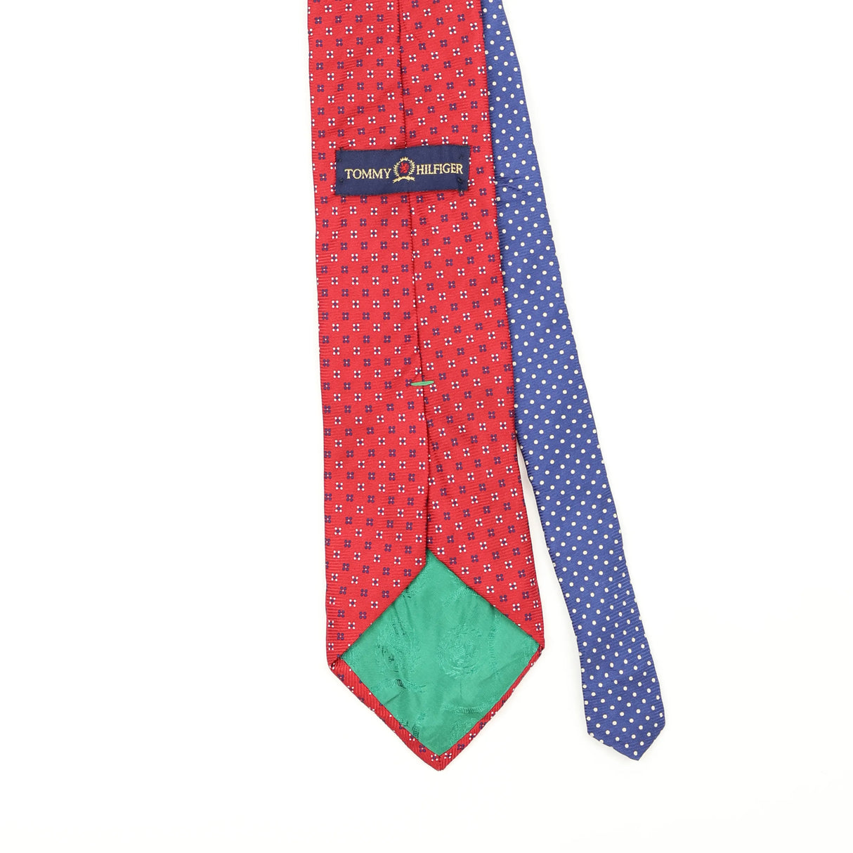 Back Back Detail of Vintage 1990's Tommy Hilfiger Geometric Patterned Tie