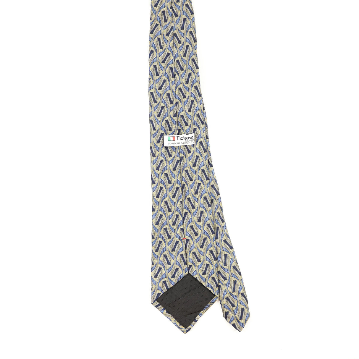Back Back of Vintage 1990's Geometric Patterned Tie