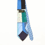 Back Back Detail of Vintage 1990's Geometric Patterned Tie