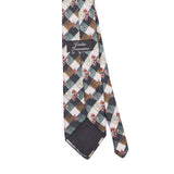 Back Back Detail of Vintage 1990's Check Patterned Tie