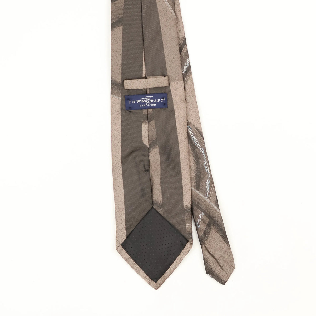 Back Back Detail of Vintage Towncraft Abstract Patterned Tie