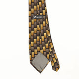 Back Back Detail of Vintage 1990's Geometric Patterned Tie