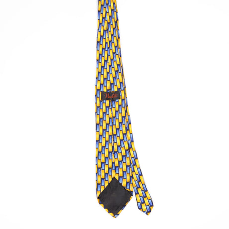 Back Back of Vintage 1990's Geometric Patterned Tie