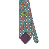Back Back Detail of Vintage 1990's Boston Traders Geometric Patterned Tie