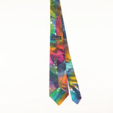 Back of Vintage 1990's Watercolour Abstract Patterned Tie