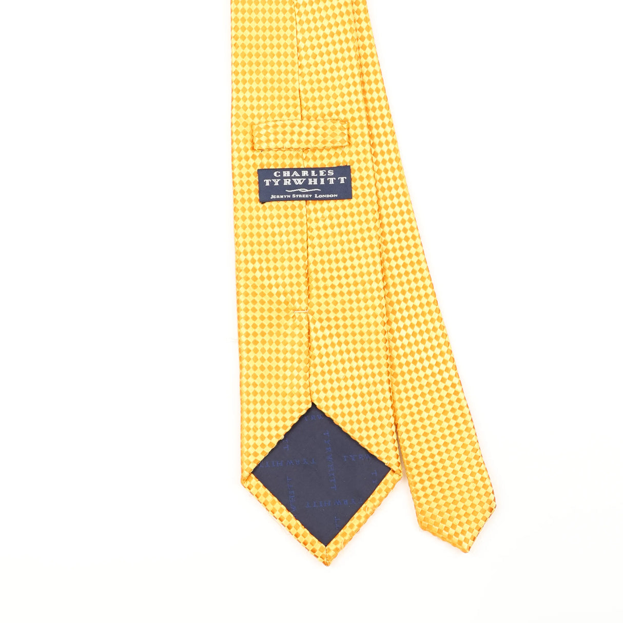 Back Detail of Vintage Charles Tyrwhitt Check Patterned Tie