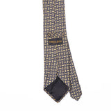 Back Back Detail of Vintage 1990's Ferrell Reed Geometric Patterned Tie