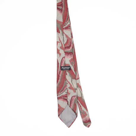Back Back of Vintage 1990's Bachrach Abstract Patterned Tie