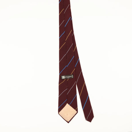 Back of Vintage 1980's Pierre Balmain Striped Patterned Tie