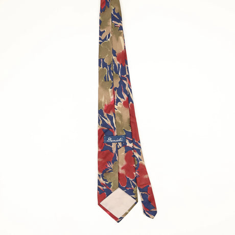 Back Back of Vintage 1990's Floral Patterned Tie