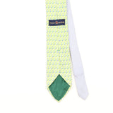 Back Detail of Vintage 1990's Tommy Hilfiger Boats Geometric Patterned Tie