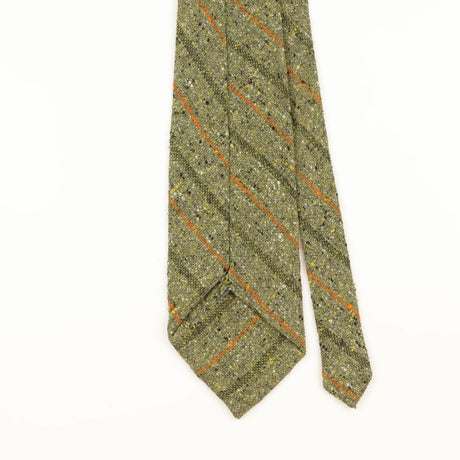 Back Detail of Vintage 1970's Striped Patterned Tie