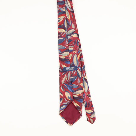 Back of Vintage 1990's Ketch Floral Patterned Tie