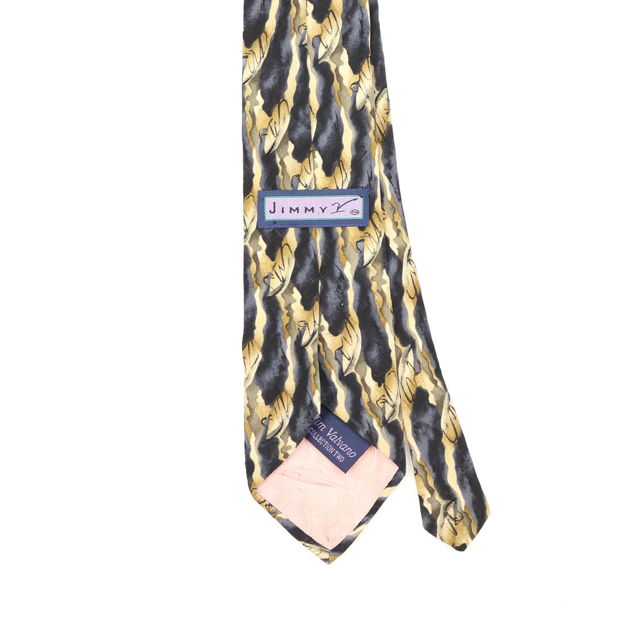 Back Back Detail of Vintage 1990's Stonehenge Jimmy Valvano Abstract Patterned Tie