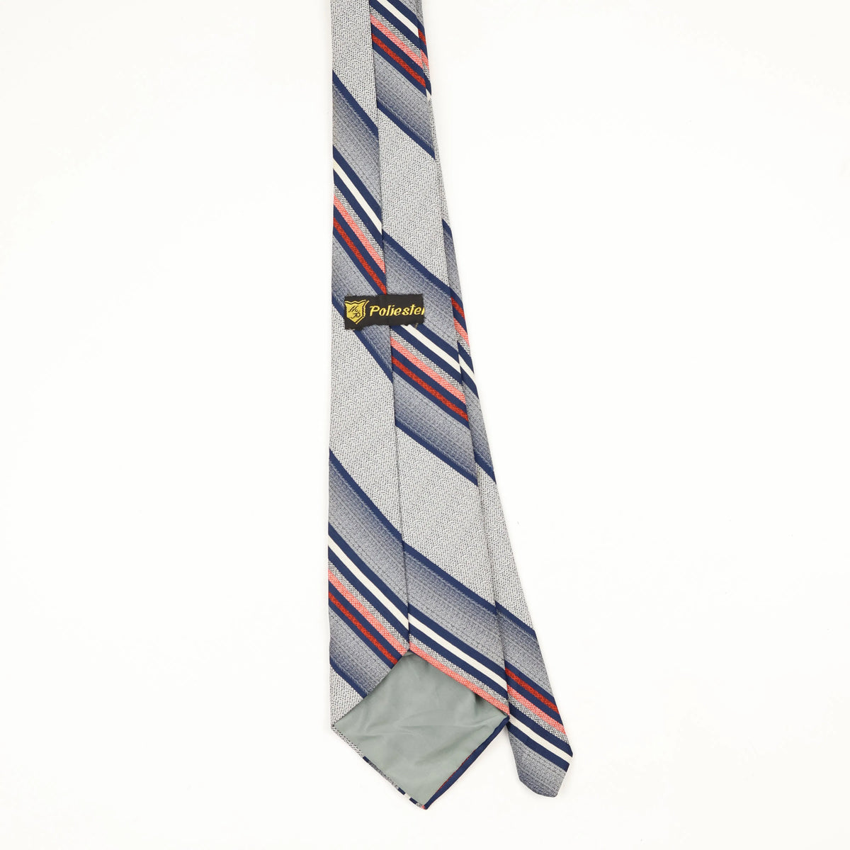 Back Back of Vintage 1980's Striped Patterned Tie