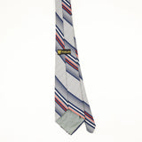 Back Back of Vintage 1980's Striped Patterned Tie