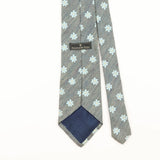 Back Detail of Vintage 1990's Ermenegildo Zegna Floral Patterned Tie