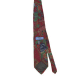 Back of Vintage 1990's Cambridge Classics Floral Patterned Tie