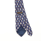 Back Back Detail of Vintage 1990's Tie Rack Beaufort Animal Print Patterned Tie