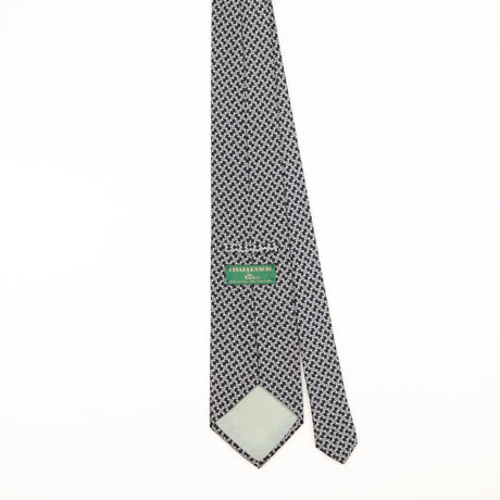 Back of Vintage 1990's Tie Rack Charleston Geometric Patterned Tie