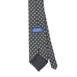 Back Back Detail of Vintage 1990's Foulard Geometric Patterned Tie