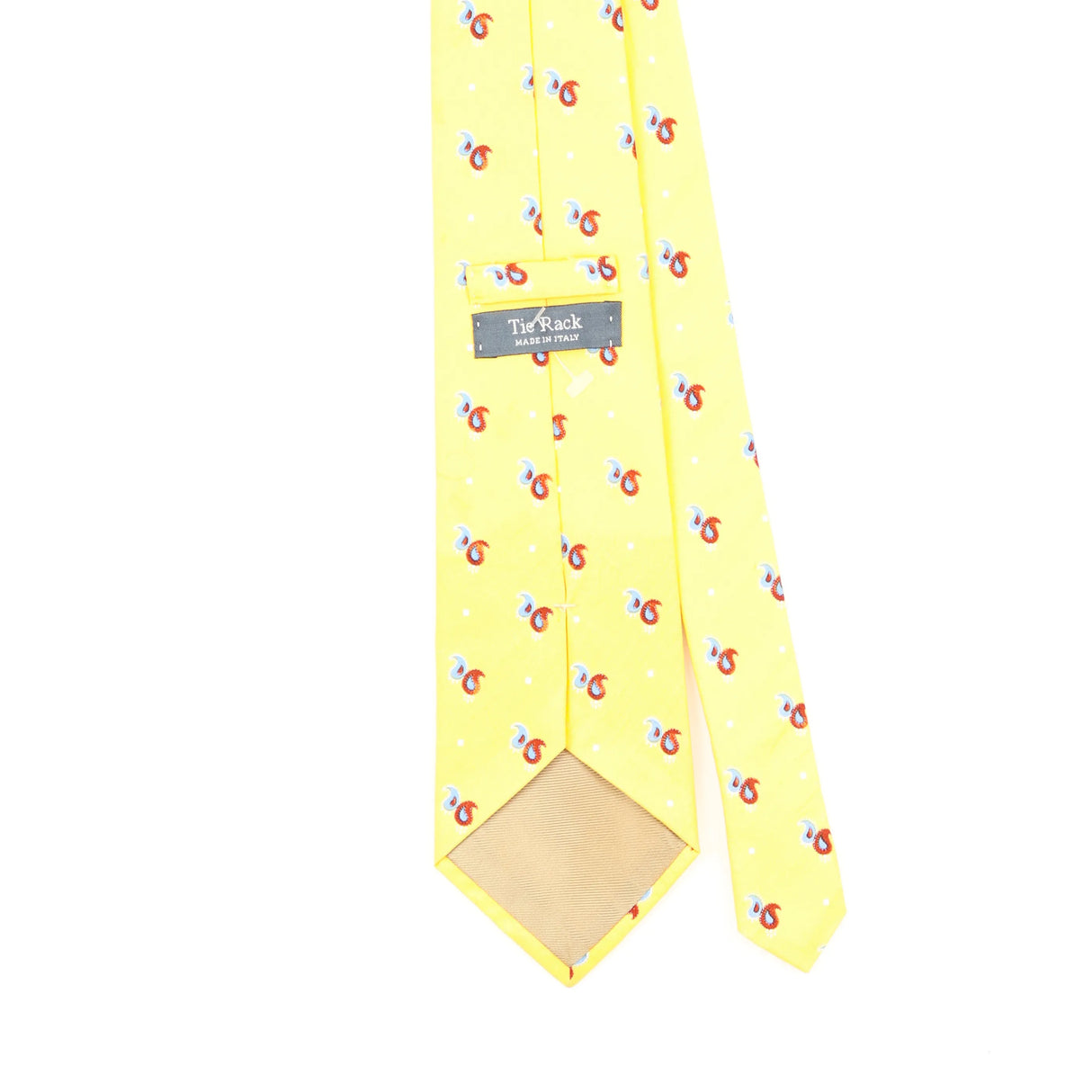 Back Back Detail of Vintage Tie Rack Paisley Patterned Tie